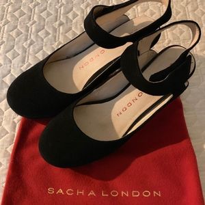 Sasha London black platforms